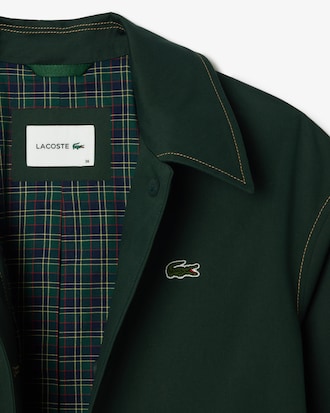 Gabardina oversize de gabardina de algodón