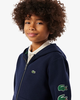 Kids' Printed Fleece Zip-Up Hoodie