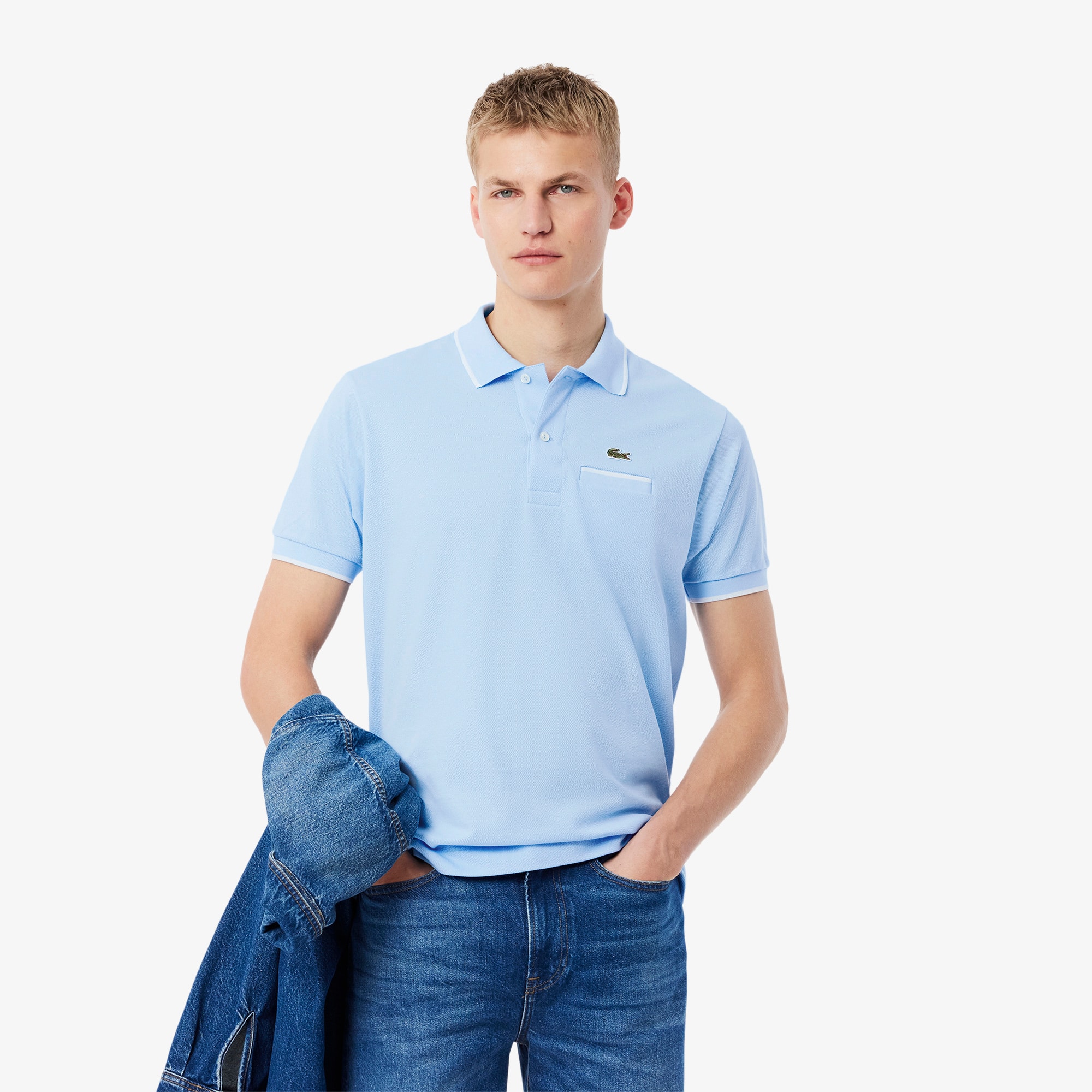 Men's Classic Fit Pocket Accent L.12.12 Polo - Polo Shirts - New