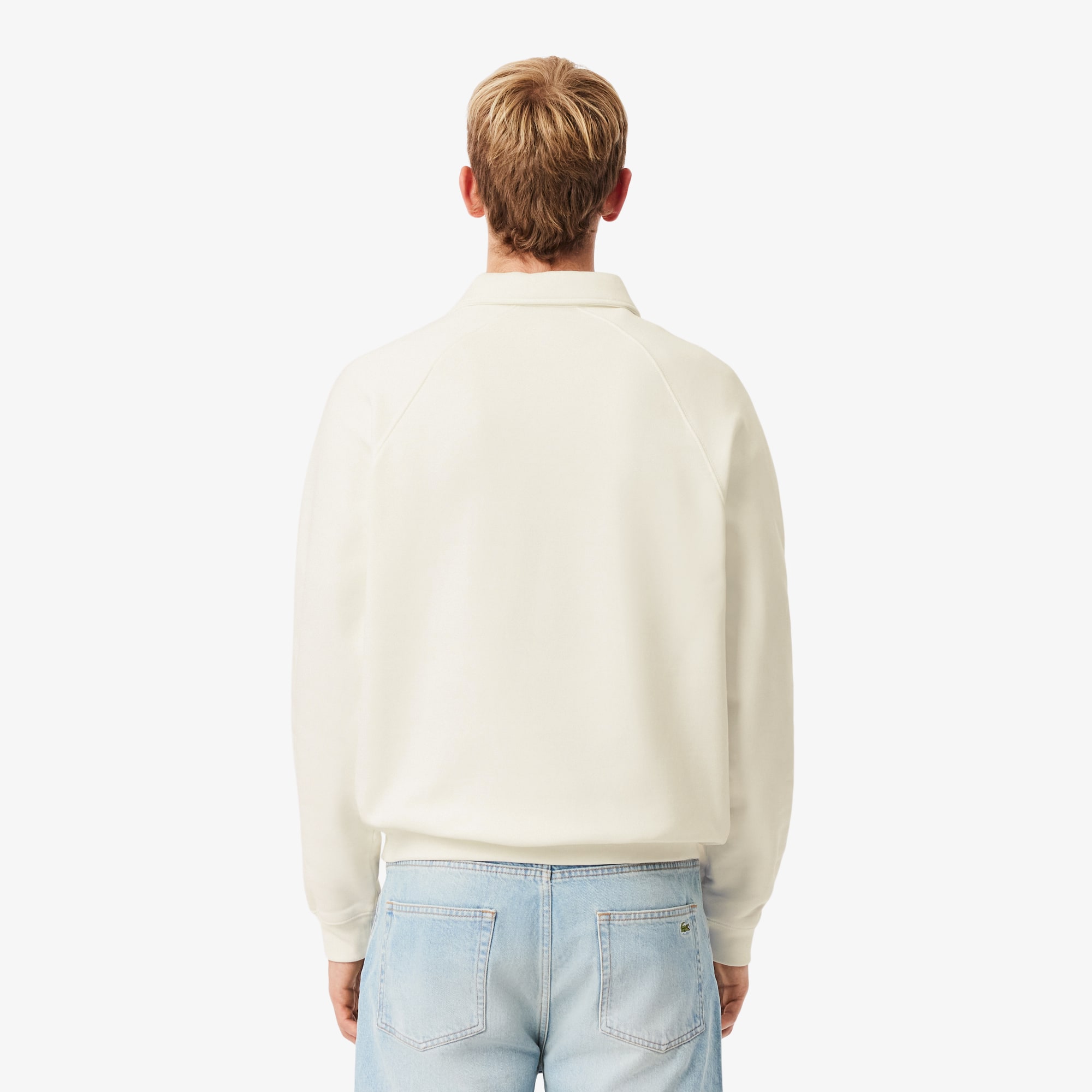 Men's Loose Fit Polo Collar Fleece Sweatshirt