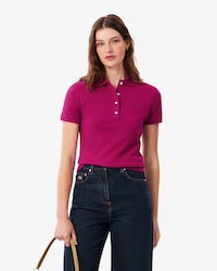 Polo de Mini Piqu&eacute; El&aacute;stico L.12.D de Corte Slim para Mujer