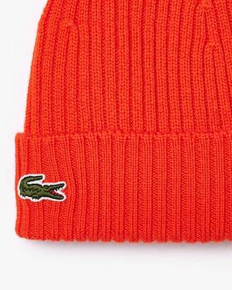 Unisex Rib Knit Brushed Wool Beanie