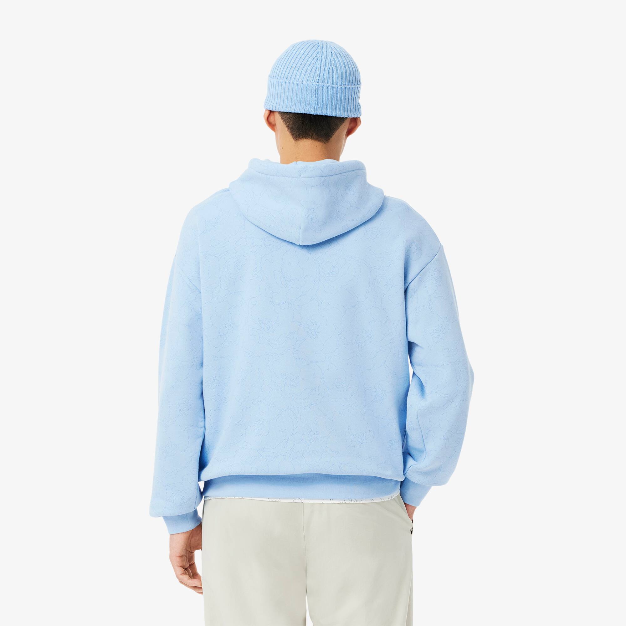Honest パーカー 水色 Men's Relaxed Fit Printed Hoodie - Sweaters & Sweatshirts - New In