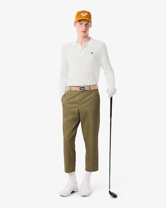Men's Polo Collar Stretch Golf Sweater