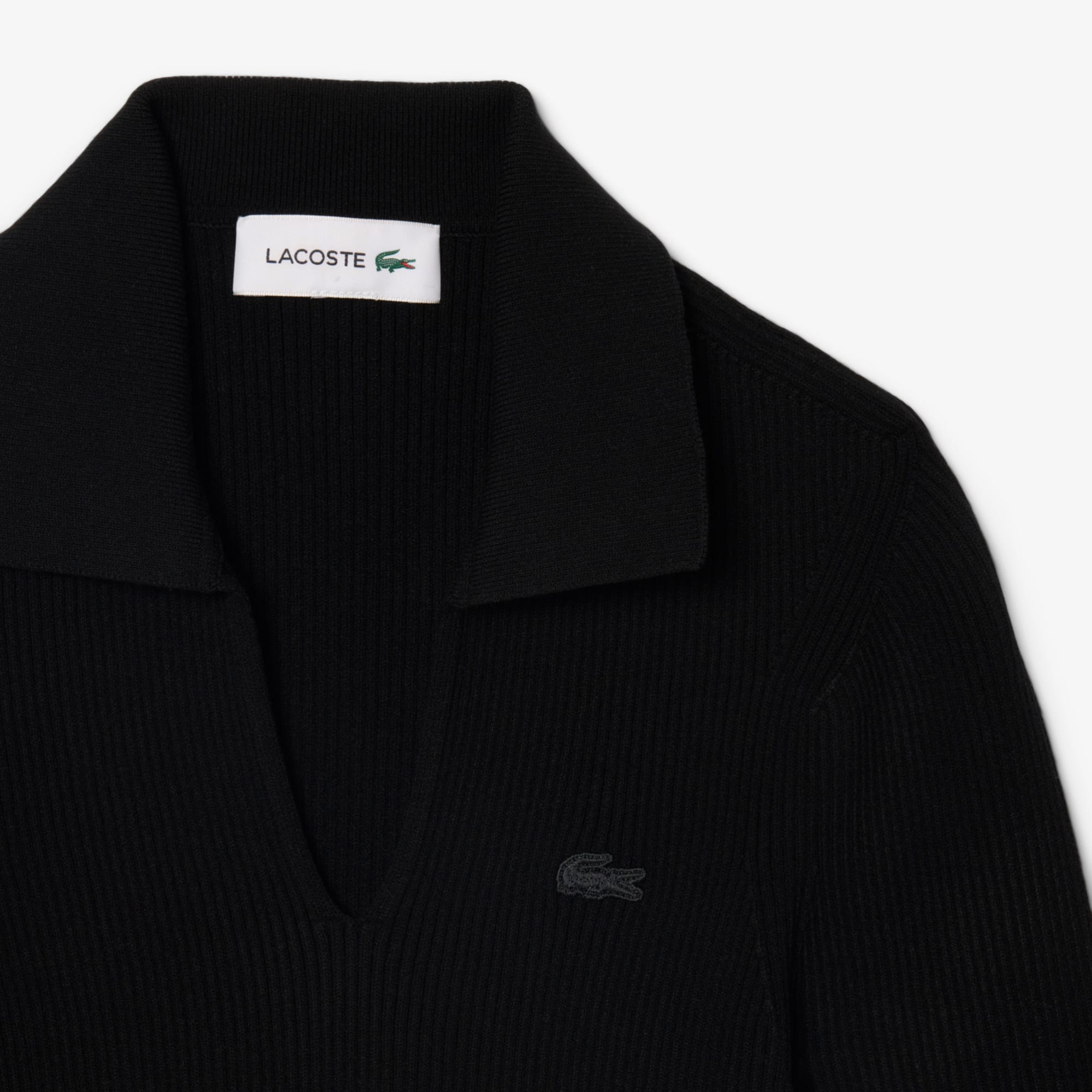 Short Sleeved 3D Knit Polo Shirt