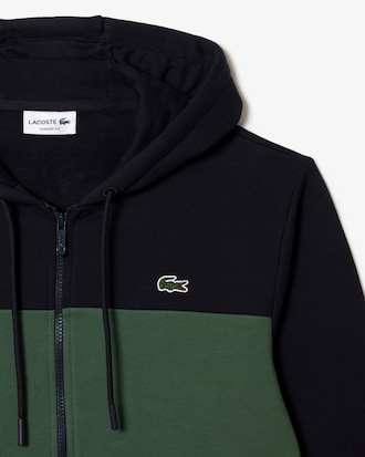 Men's Zip-Up Colorblock Hoodie