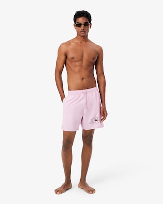 Short de bain mi-long imprim&eacute; tennis