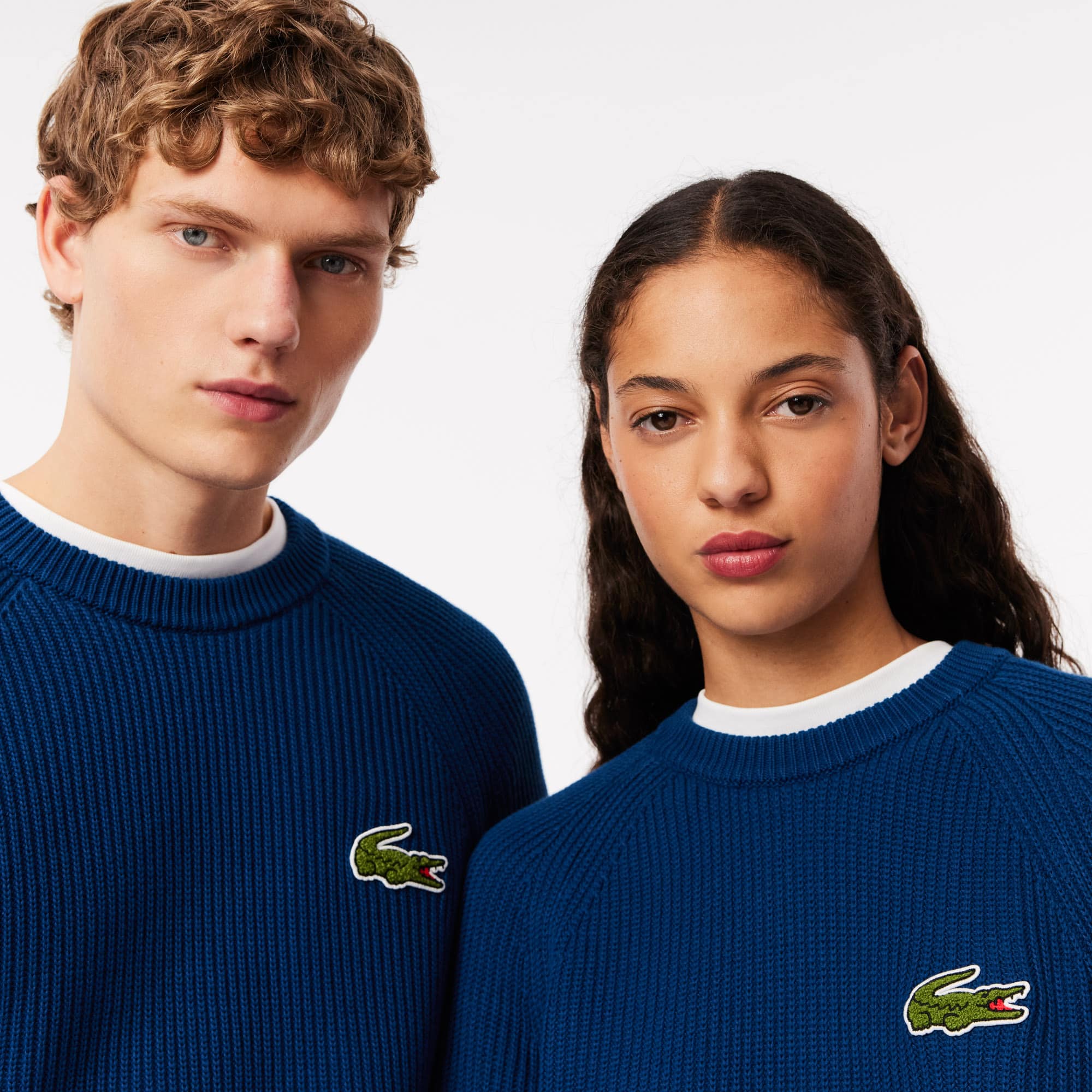 LACOSTE、トレーニングセーター Unisex Ribbed Cotton Badge Sweater - Sweaters & Sweatshirts