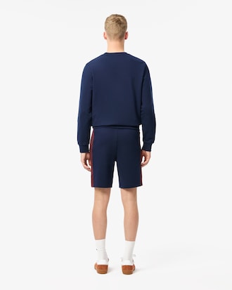 Men's Regular Fit Colorblock Fleece Shorts
