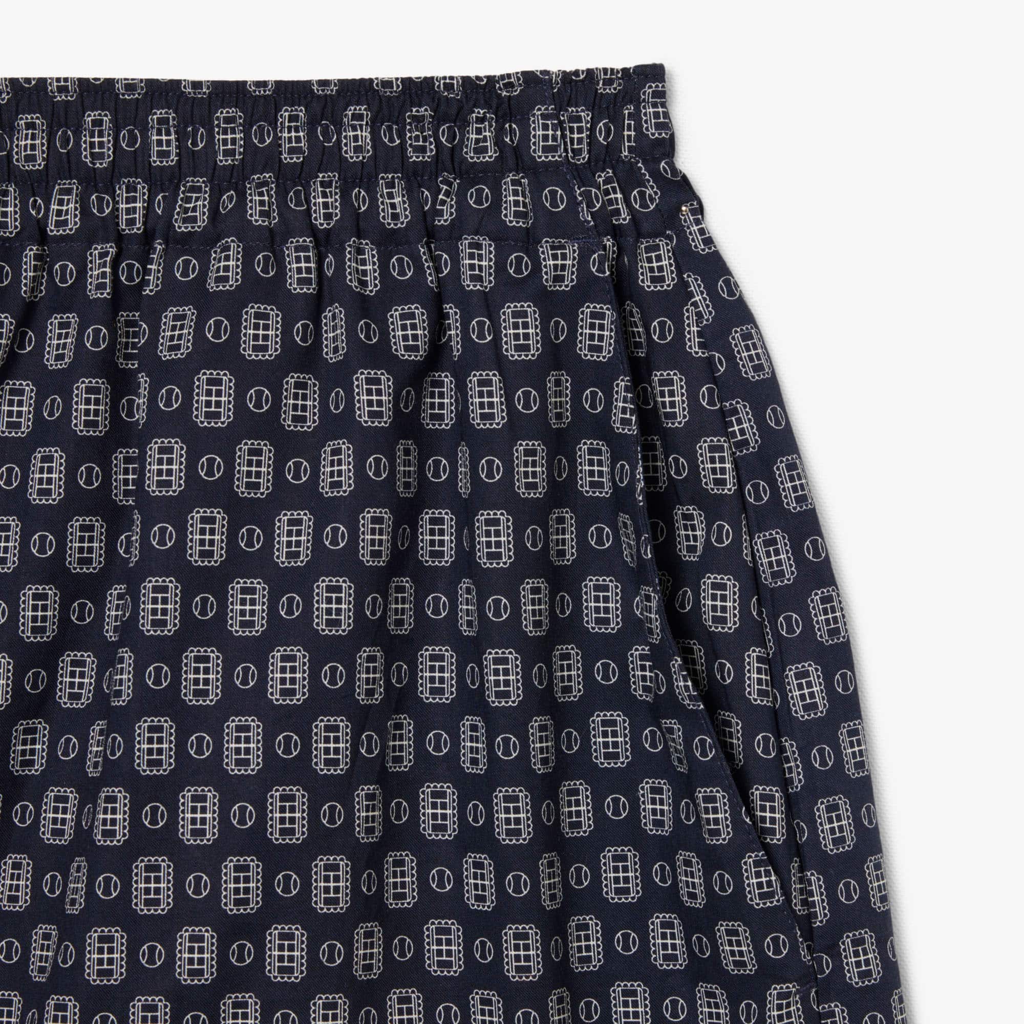 Printed Oversized Bermuda Shorts