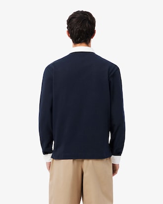 Relaxed Fit Jersey Rugby Polo Shirt