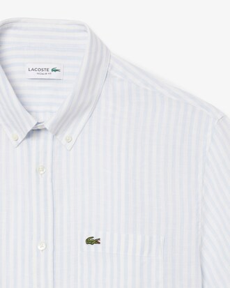 Men's Regular Fit Short Sleeve Linen Shirt