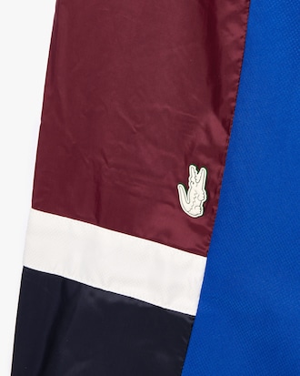 Men's Mixed Material Colorblock Sweatpants