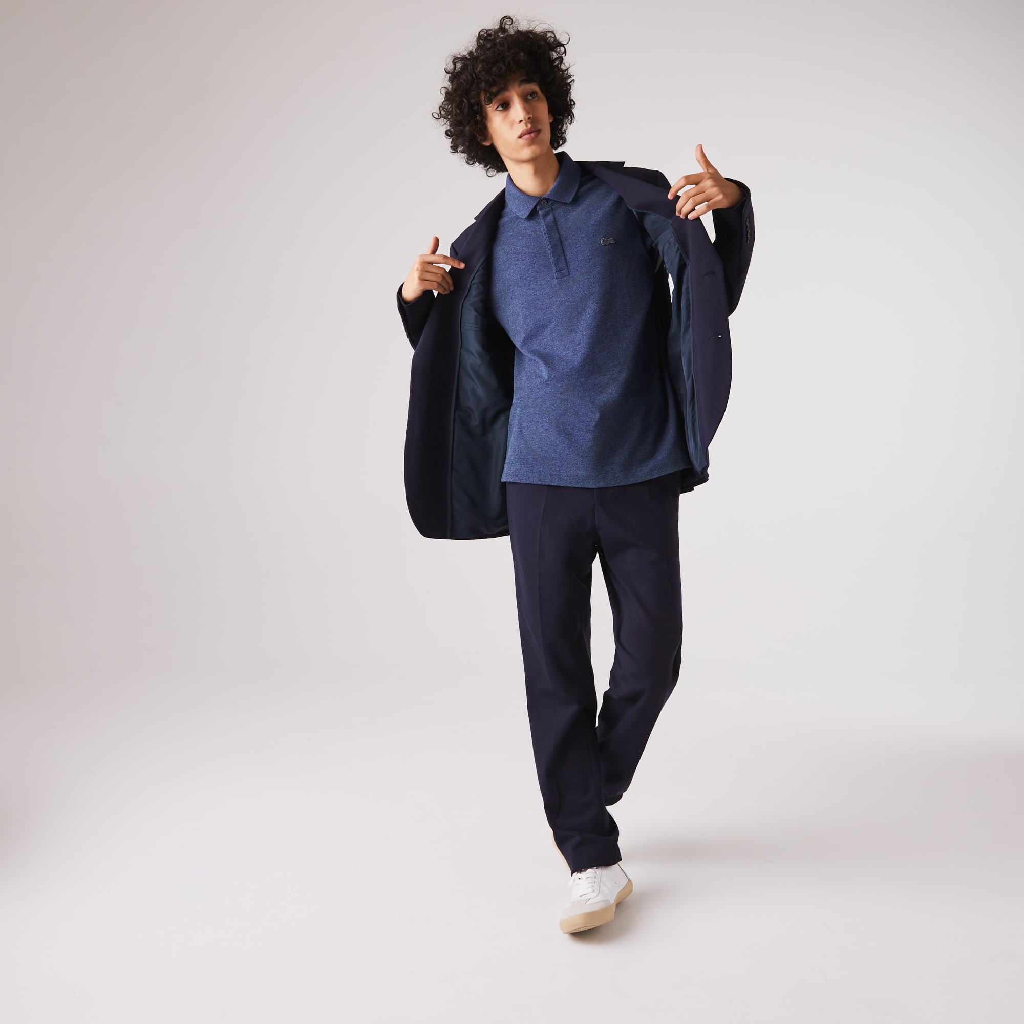 Lacoste Mens Long Sleeve Paris Polo
