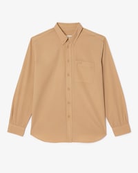 Camisa Relaxed Fit De Popelina Con Efecto Lavado