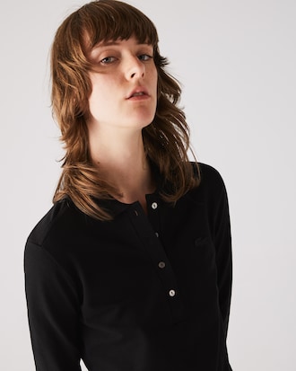 Women's Slim Fit L.12.D Stretch Mini Piqué Polo