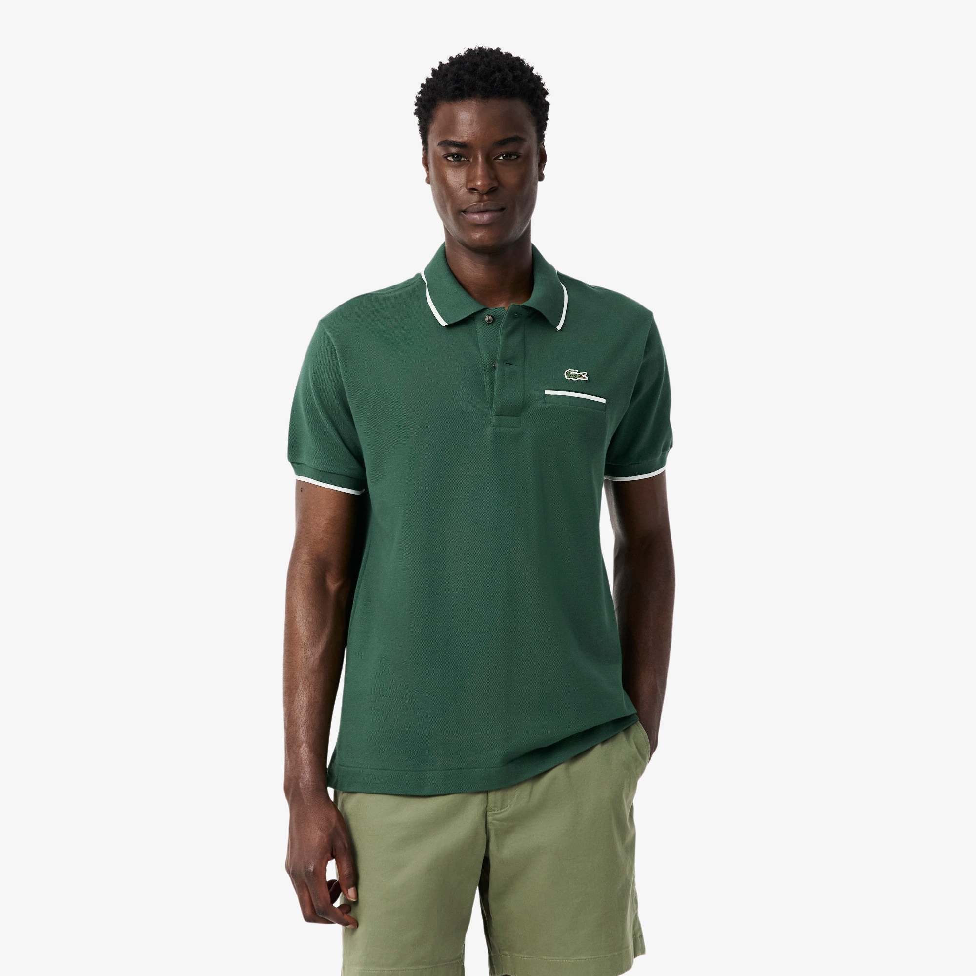 Lacoste Men's Classic Fit Pocket Accent L.12.12 Polo - 3xl In Green