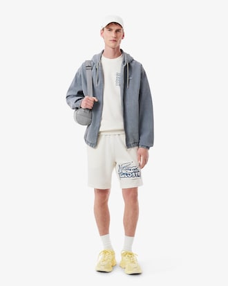 Sudadera para hombre en tejido polar con estampado gr&aacute;fico