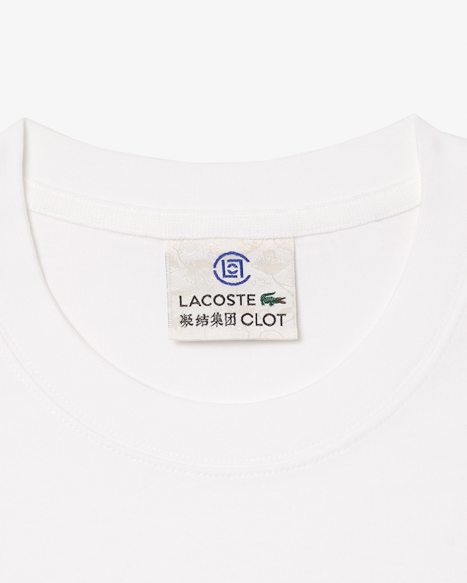 Unisex Lacoste x CLOT Regular Fit Cotton Graphic T-Shirt - T  