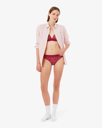 Logo Lace Triangle Bralette