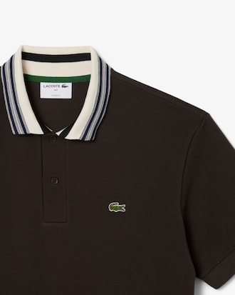 Men's Made In France Classic Fit Stripe Collar Polo