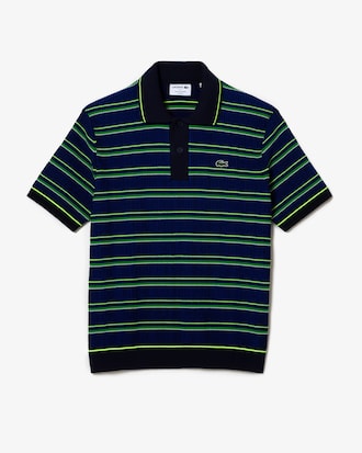 Men&rsquo;s Made In France Organic Cotton Striped Polo