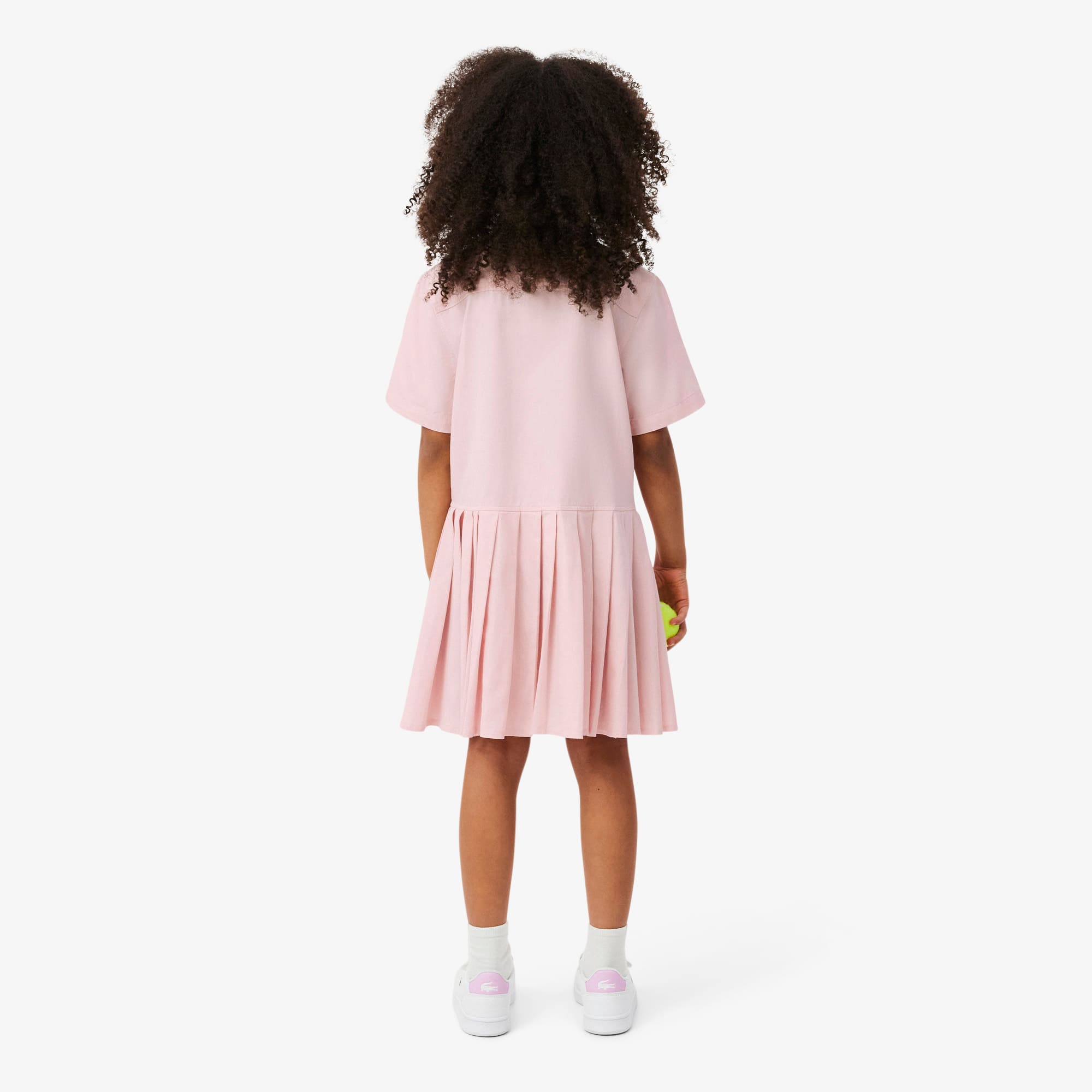 Poplin Pleat Skirt Shirt Dress