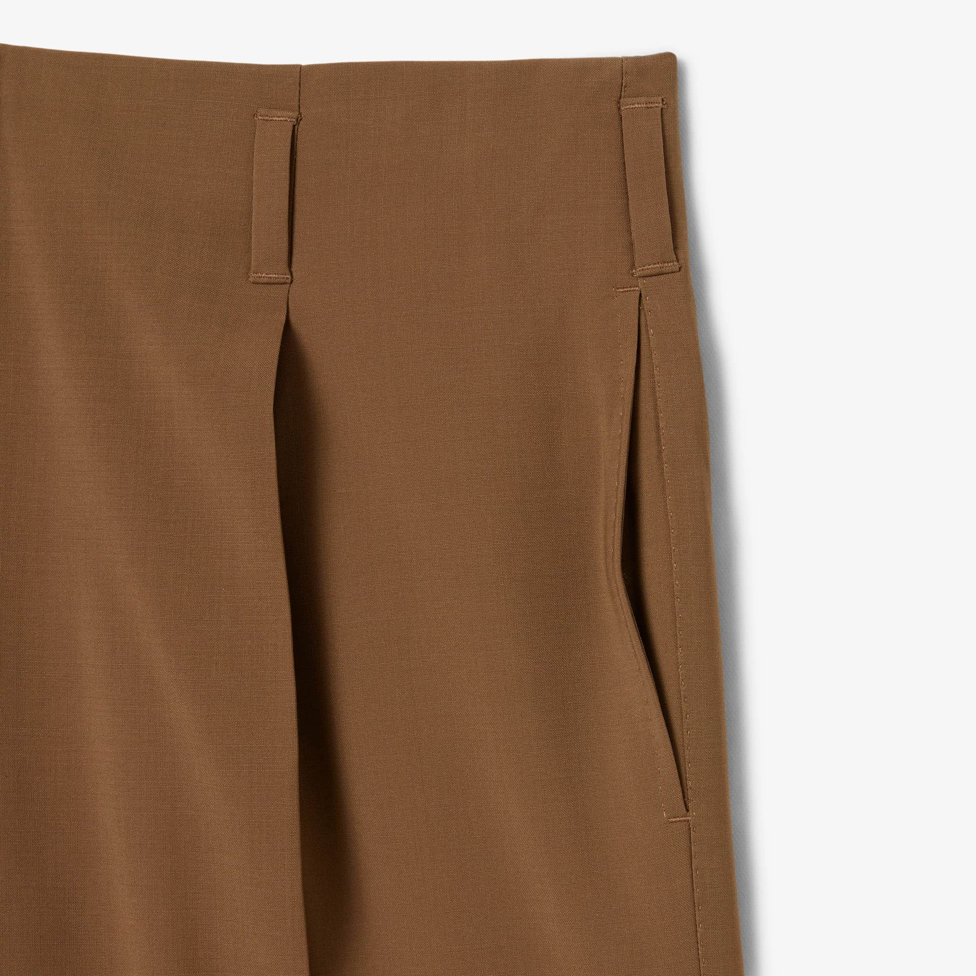 Runway Wide Fit Wool Blend Pants