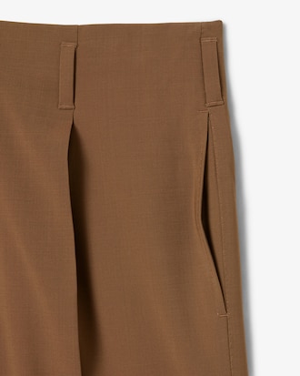 Runway Wide Fit Wool Blend Pants