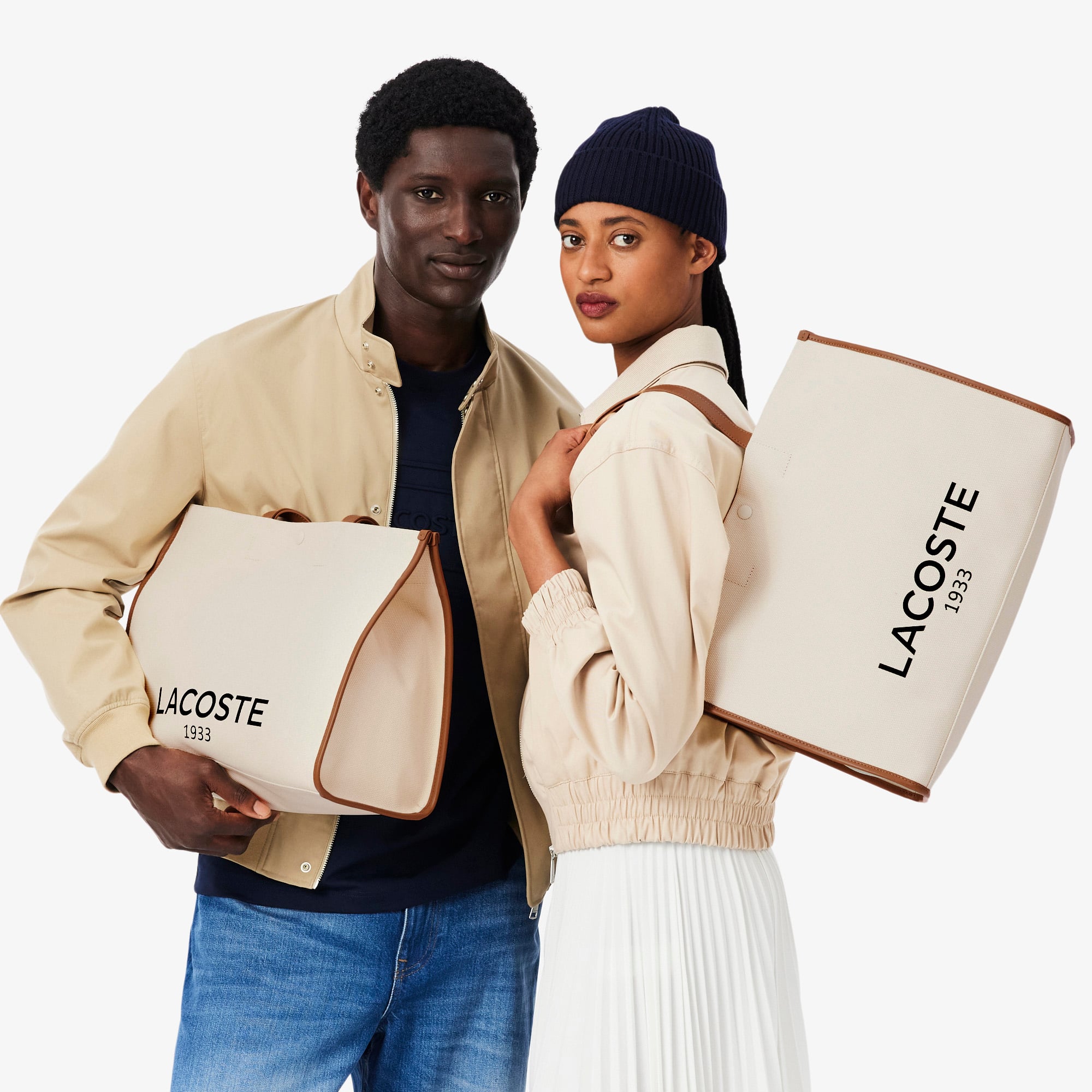 Large Heritage Canvas Tote - Bags - New In 2026 | Lacoste