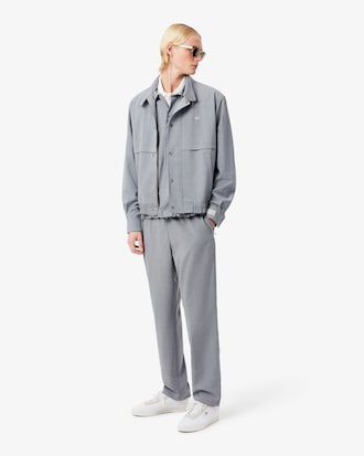 Pantalon chino regular fit flanelle de laine