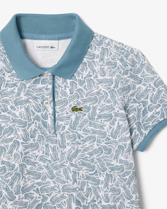 Vestido polo de algodón estampado para niña