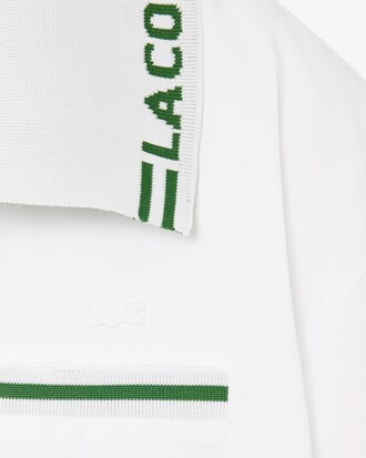 Runway Logo Collar Oversized Popover Shirt