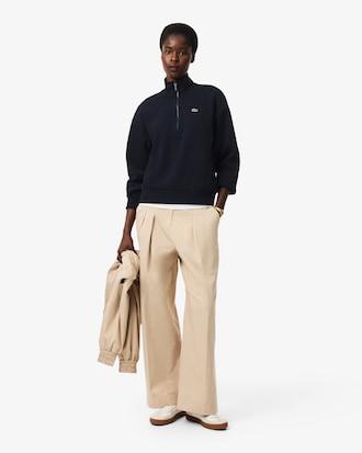 Women's Zip-Up Piqu&eacute; Sweatshirt