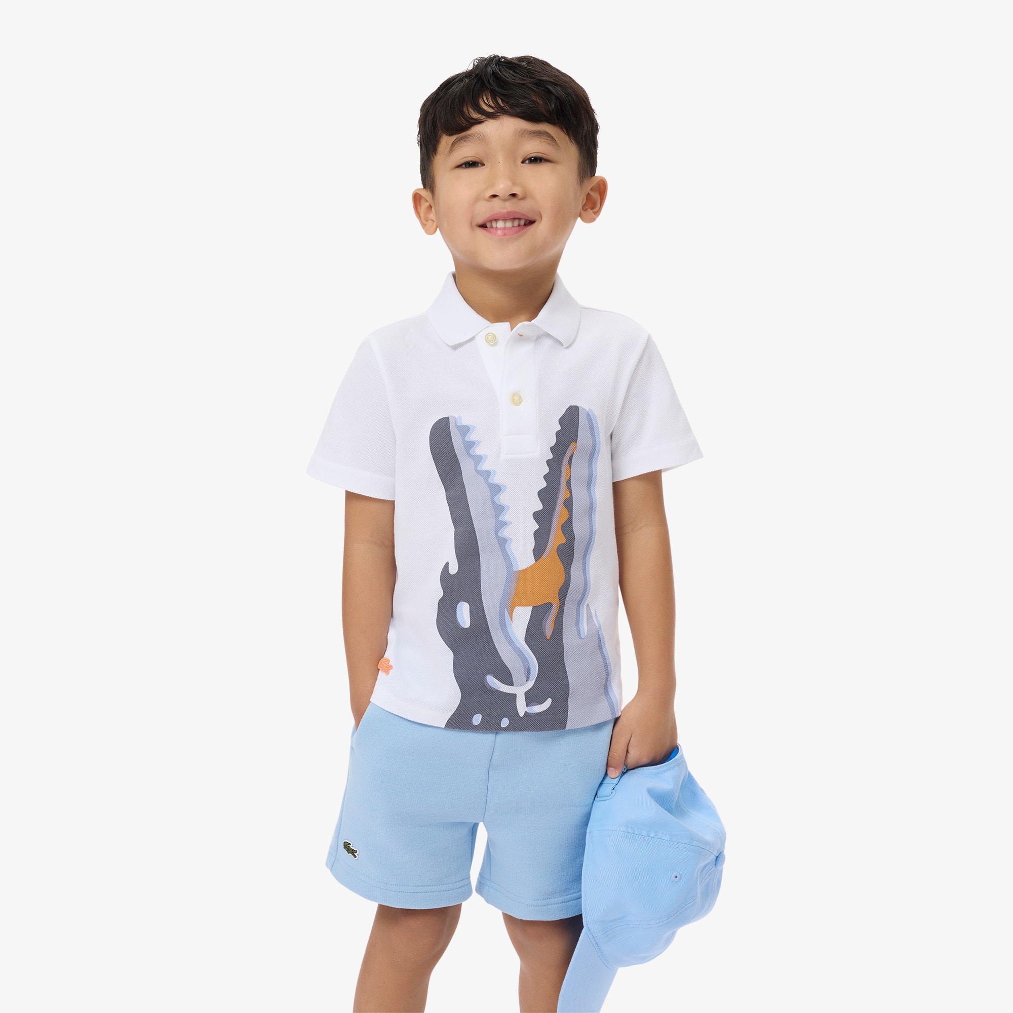 Lacoste Printed Cotton Polo Shirt