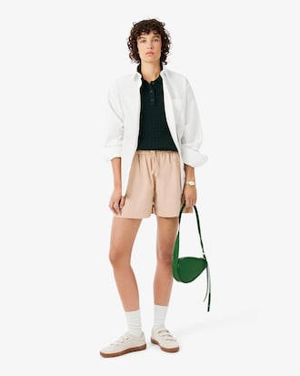 Oversized Taffeta Shorts