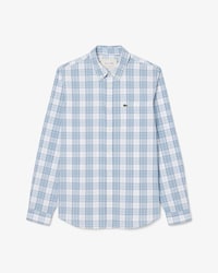 Men's Slim Fit Stretch Plaid Shirt