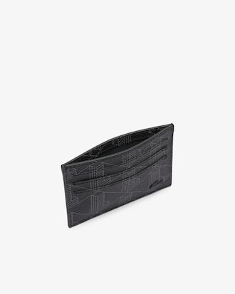 The Blend Monogram Print Canvas Card Holder