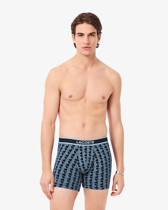 Men's Stretch Cotton Monogram Boxer Briefs
