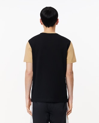 Men's Regular Fit Cotton Colorblock T-Shirt
