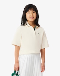 Girls' Oversized Piqu&eacute; Polo   