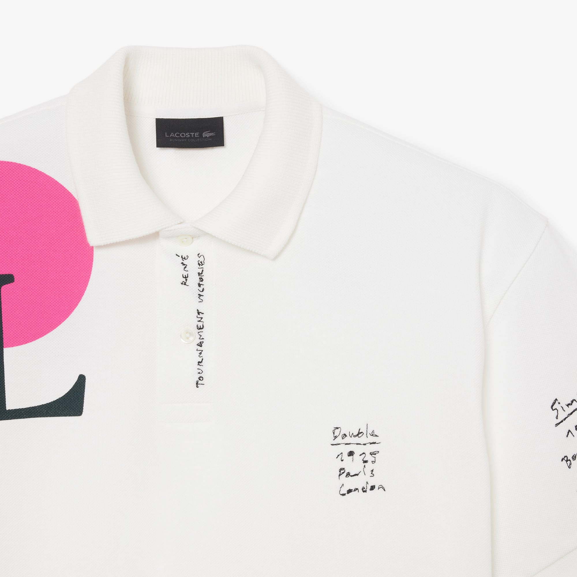 Runway Loose Fit Graphic Piqué Polo Shirt - Polo Shirts - New In