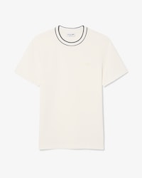 Men's Stretch Piqu&eacute; Striped Collar T-Shirt