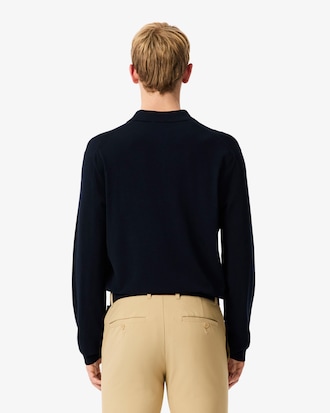 Men's Polo Collar Stretch Golf Sweater