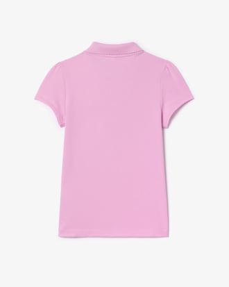 Polo Mini de Petit Piqu&eacute; con Cuello Ondulado para Ni&ntilde;os