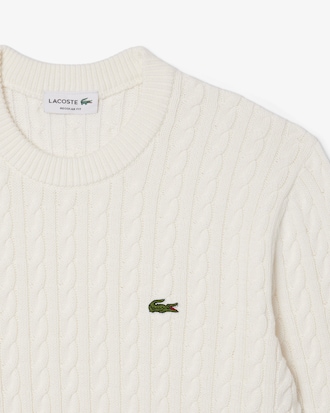 Pull homme en maille de coton torsadée