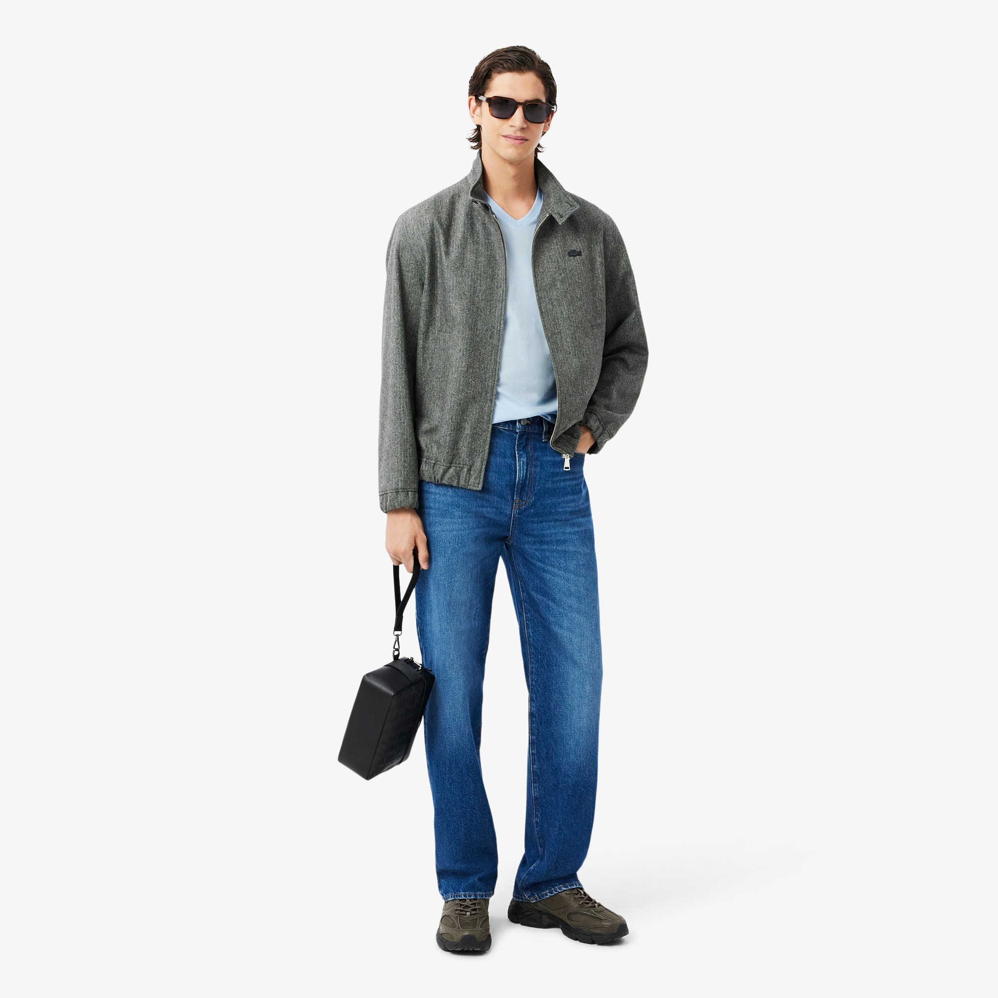 LACOSTE MA-1フライトジャケット US XS Men's Paris Piqué Zip-Up Track Jacket - Sweaters