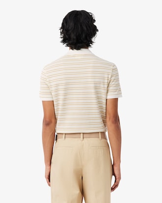 Classic Fit Striped Petit Piqu&eacute; Polo