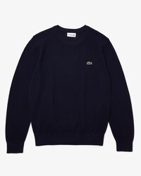 Men&rsquo;s Crew Neck Textured Organic Cotton Sweater