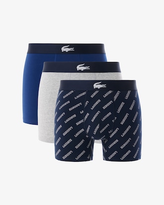 Men's 3-Pack Crocodile Waist Boxer Briefs